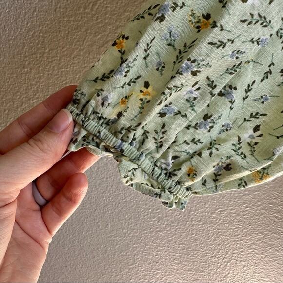 NWT A.n.a Green Floral Off Shoulder Long Sleeve Blouse Size 3X - Picture 3 of 8